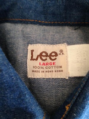 Lee shirt copper buttons size L made in Hong Kong 3.JPG
